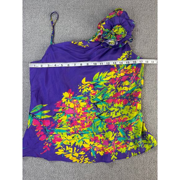 NWT Tracy Reese Hope for Flowers Corsage Cami Top Bright Floral Multi Medium - Picture 8 of 11